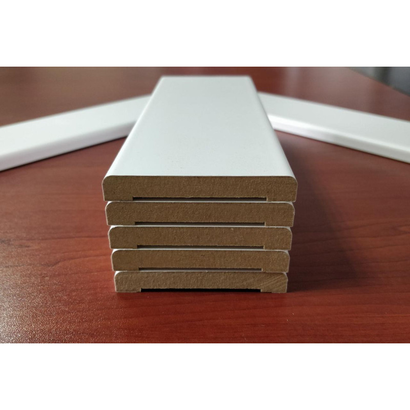 Лиштва МДФ Білий 2800*72*10мм  Супер Профіль