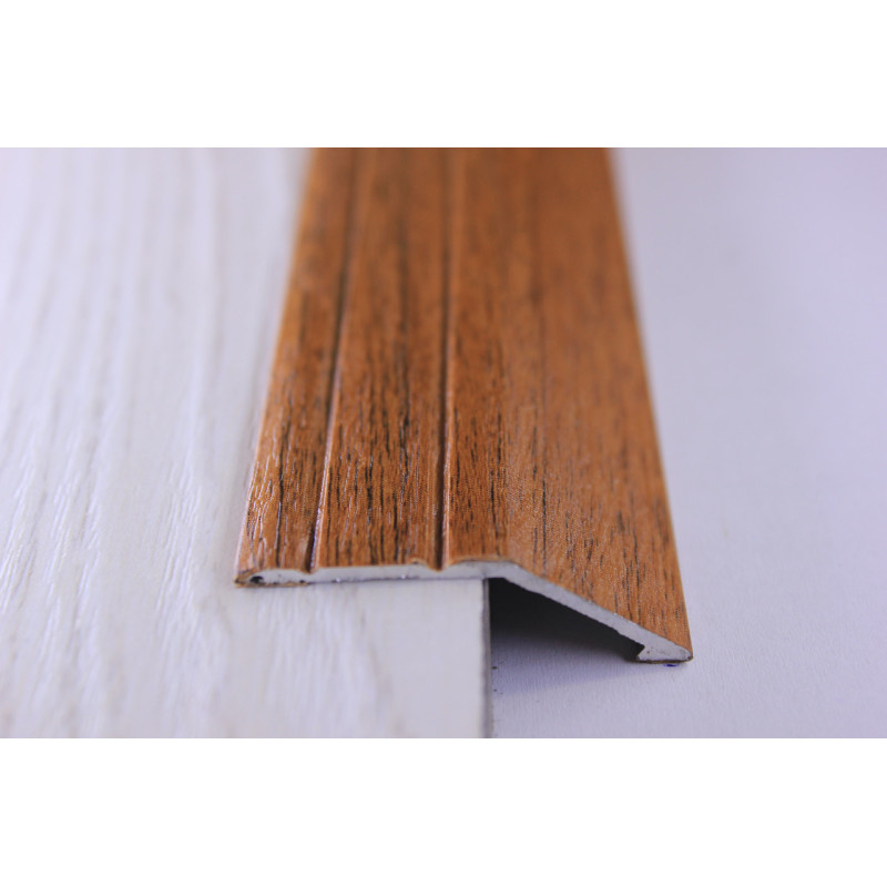 Алюмінієвий підлоговий поріг для перепаду в 12 мм, ширина 40 мм , Горіх лісовий ( АП-008)