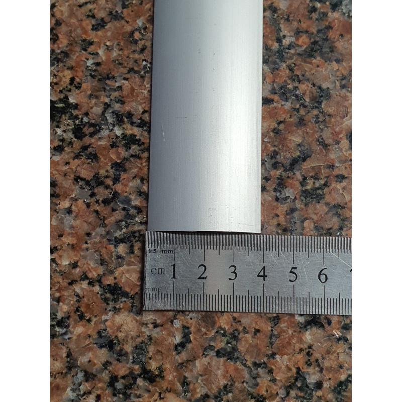 Алюмінієвий підлоговий поріг з прихованим кріпленням, шириною 39 мм (срібло)