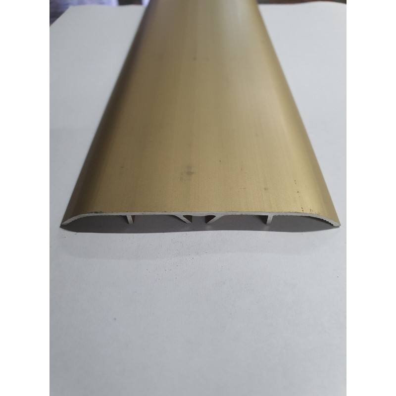 Алюмінієвий поріг ширина 80мм приховане кріплення Золото АП-017