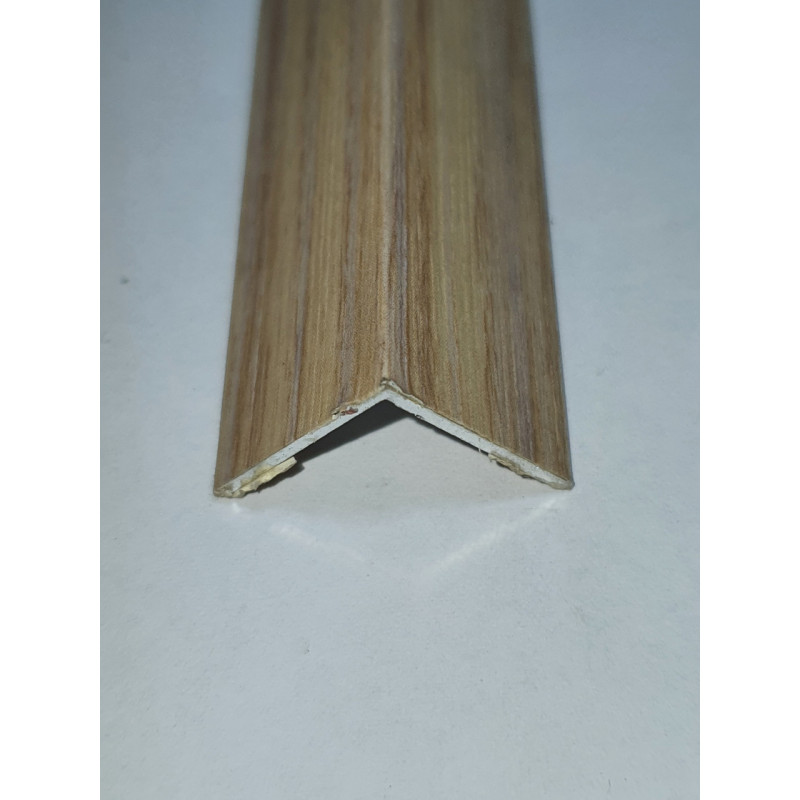 Кутовий алюмінієвий поріжок зовнішний 20*20мм довжина 2,70м Дуб Сірий