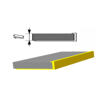 Алюмінієвий профіль для плитки 10 мм зовнішній L-подібний, Золото