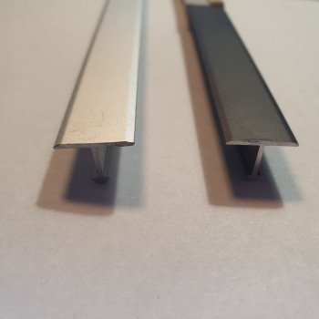 З'єднувальний алюмінієвий профіль Т-подібний для плитки, ширина 13 мм, довжина 2,7 м, Срібло