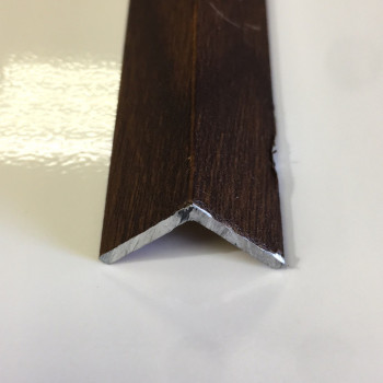 Декоративний алюмінієвий куточок 15х15 Горіх світлий