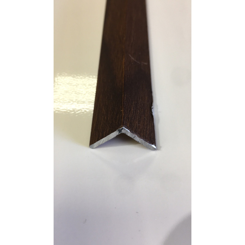 Декоративний алюмінієвий куточок 15х15 Горіх світлий