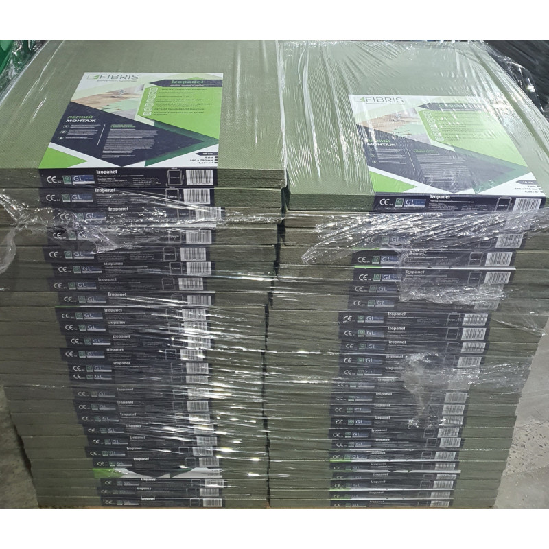 Підкладка під ламінат Fibris Izopanel Тихий хід 5.5 мм Теплоізоляційна підкладка під підлогове покриття