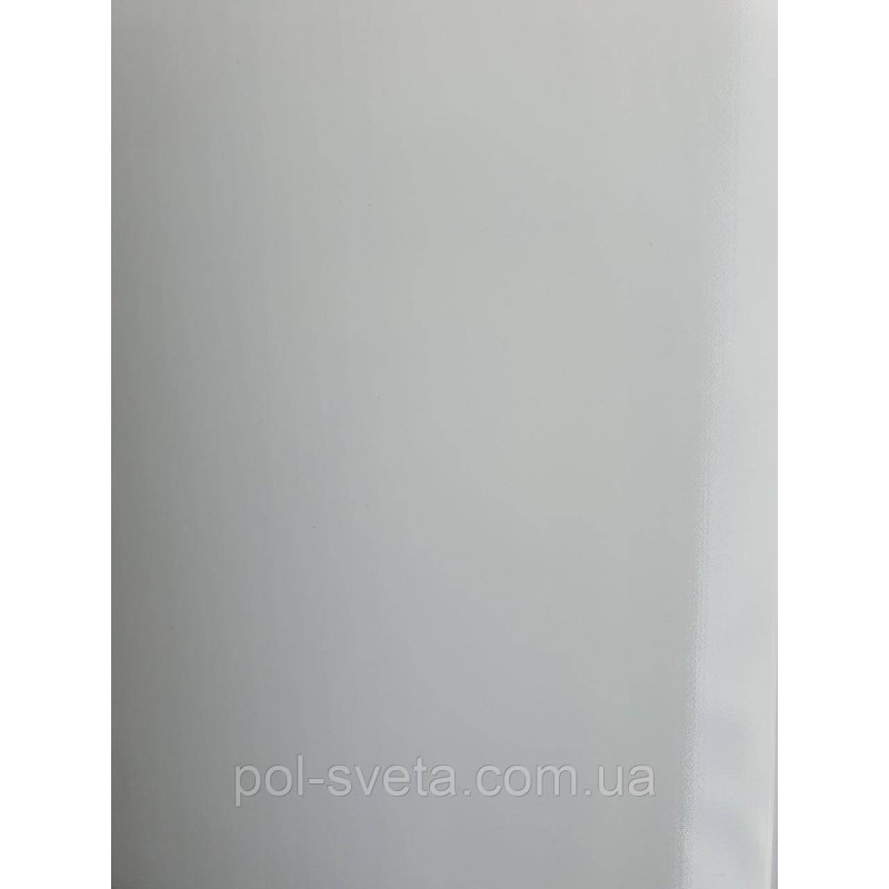 Панель пластикова Decomax А-04 Білий лак 6000х250х8 мм Пластик для обшивки стелі Стельова панель