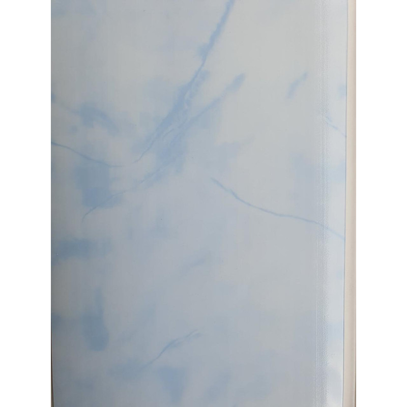 Панель пластикова Decomax ON-02 Онікс блакитний 6000х250х8 мм Декоративна панель для стелі Пластик для стін