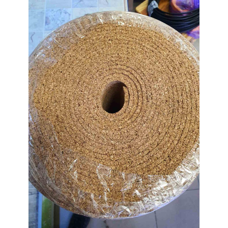 Коркова підкладка Eco Cork 4 мм 1м х 10 м Натуральна підкладка для підлоги Звукоізоляційна підкладка для підлоги
