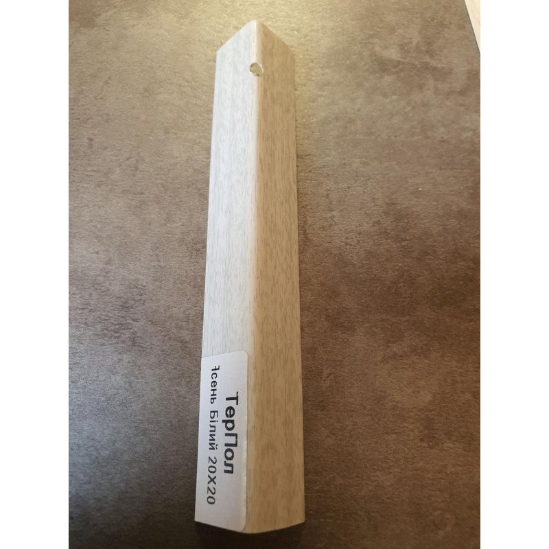 Декоративний куточок Ясен Білий 20х20, 15х15 ТерПол