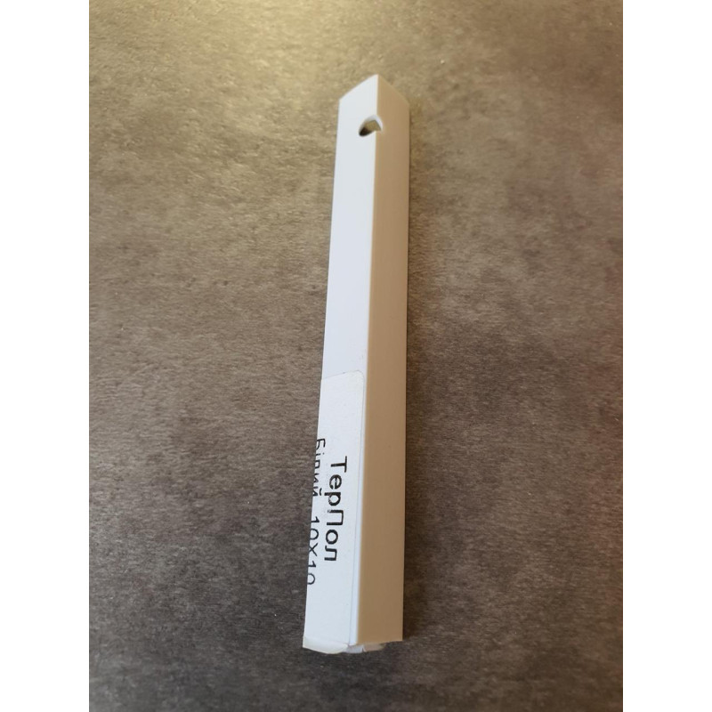 Білий декоративний куточок 10х10 ТерПол