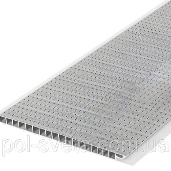 Панель пластикова Decomax Frost 6000х250х8 мм Термоперекладна пластикова вагонка для стін Стельова панель