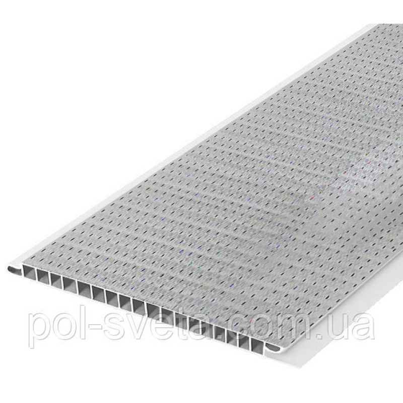 Панель пластикова Decomax Frost 6000х250х8 мм Термоперекладна пластикова вагонка для стін Стельова панель