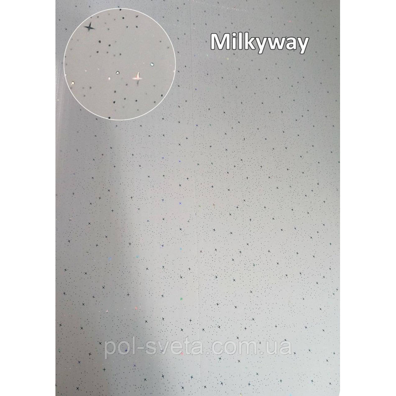 Панель пластикова Decomax Milkyway 6000х250х8 мм Пластик на стелю Стінова декоративна пластикова панель