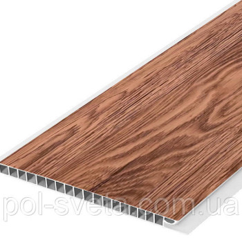 Панель пластикова Decomax Redwood 6000х250х8 мм Декоративний пластик для стін Листові панелі пвх