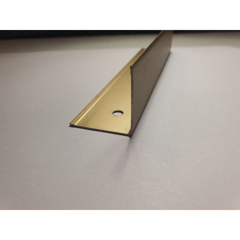 Декоративний алюмінієвий Куточок 10х10х1,0 золото