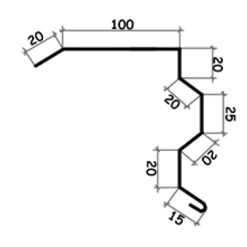 Торцева планка для даху