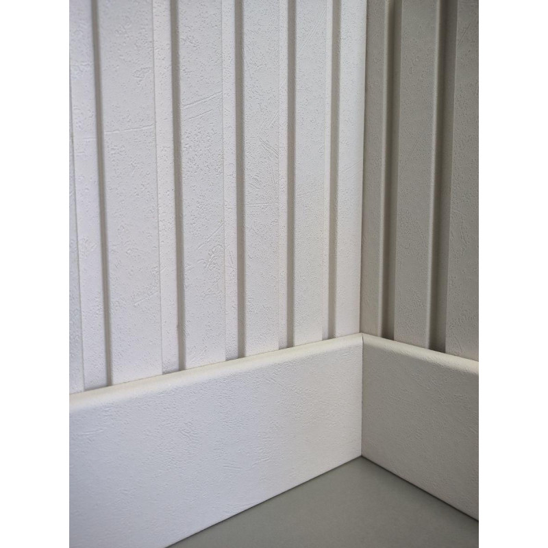 Стінові рейкові панелі Супер Профіль 12117 ( цемент білий )