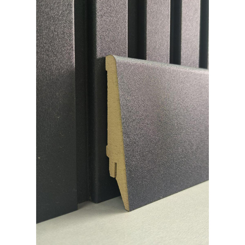 Стінові рейкові панелі Супер Профіль 12117 ( Антрацит )