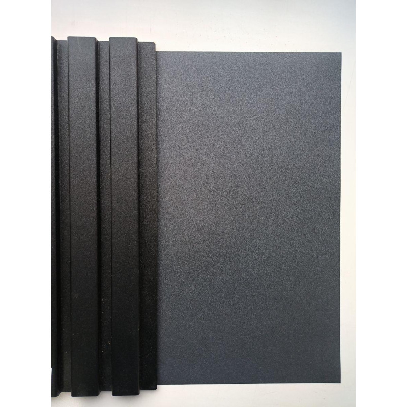 Стінові рейкові панелі Супер Профіль 12117 ( Антрацит )