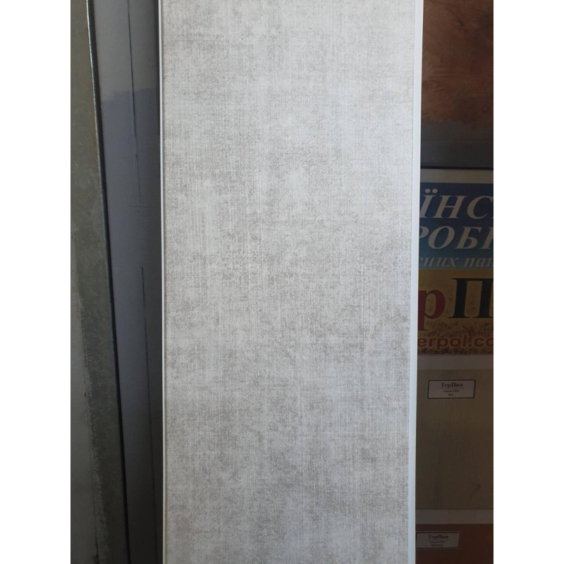 Панель пластикова Decomax Сонгал сірий 2700х250х6 мм Обшивка пластикова для стін Пластикові панелі пвх