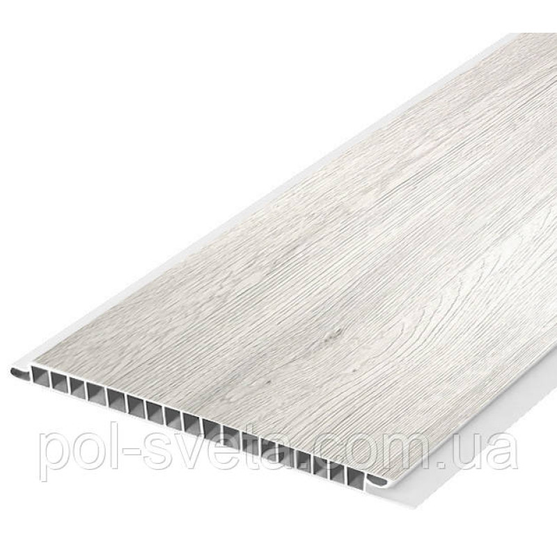 Панель пластикова Decomax Дуб портофіно білий 2700х250х6 мм Пластикові панелі для стін під дерево