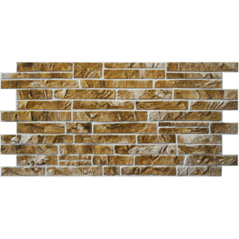 Панель ПВХ Grace Сланець коричневий 495х1020 мм