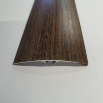 Напівкруглий підлоговий поріг із прихованим кріпленням завширшки 60 мм, Горіх (АП-014) 2700