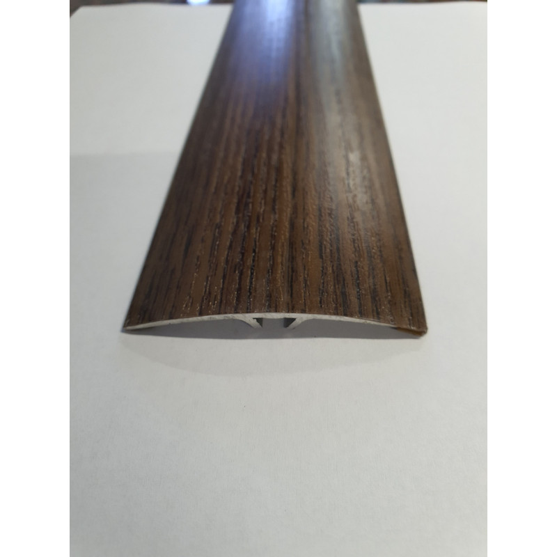 Напівкруглий підлоговий поріг із прихованим кріпленням завширшки 60 мм, Горіх (АП-014) 2700