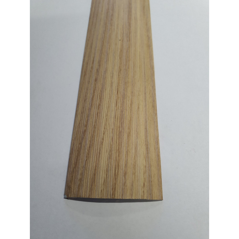 Напівкруглий підлоговий поріг з прихованим кріпленням шириною 60 мм, Дуб Сірий (АП-014)