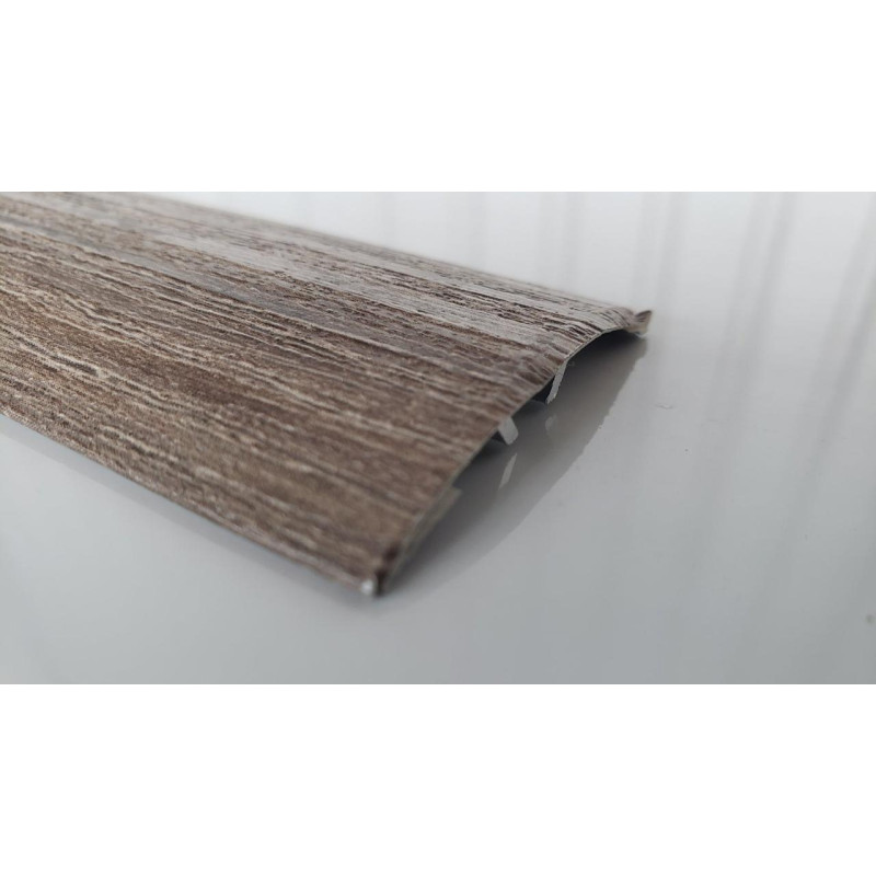 Алюмінієвий поріг із прихованим кріпленням завширшки 40 мм, Дуб Сантана (АП-013) 1800