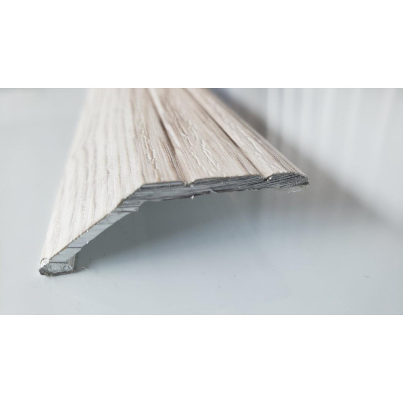 Алюмінієвий підлоговий поріг для перепаду в 12 мм, ширина 40 мм , Дуб Глазго ( АП-008)