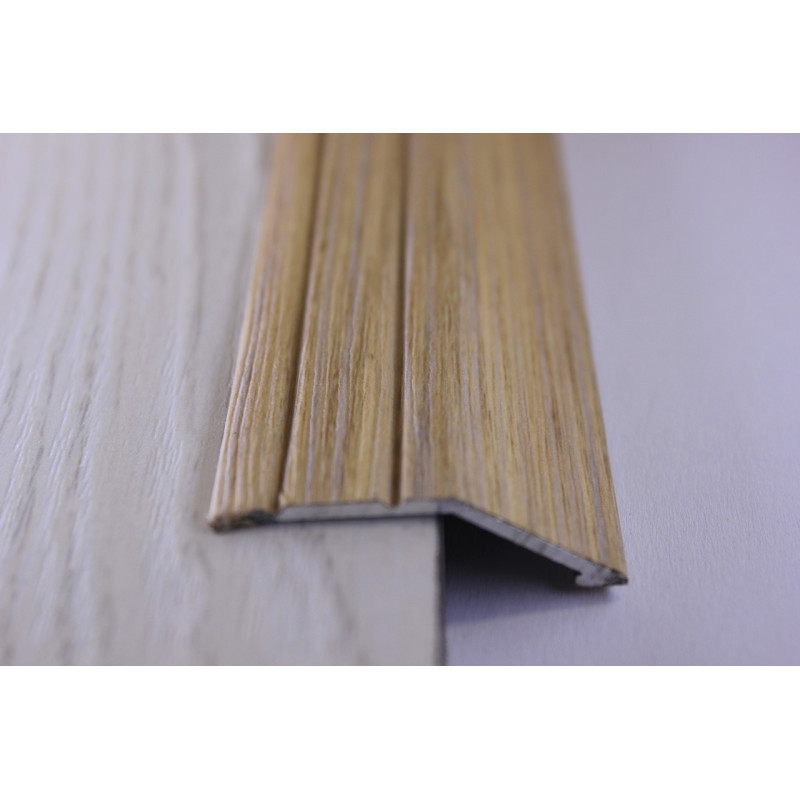 Алюмінієвий підлоговий поріг для перепаду в 12 мм, ширина 40 мм , Дуб Сірий ( АП-008)