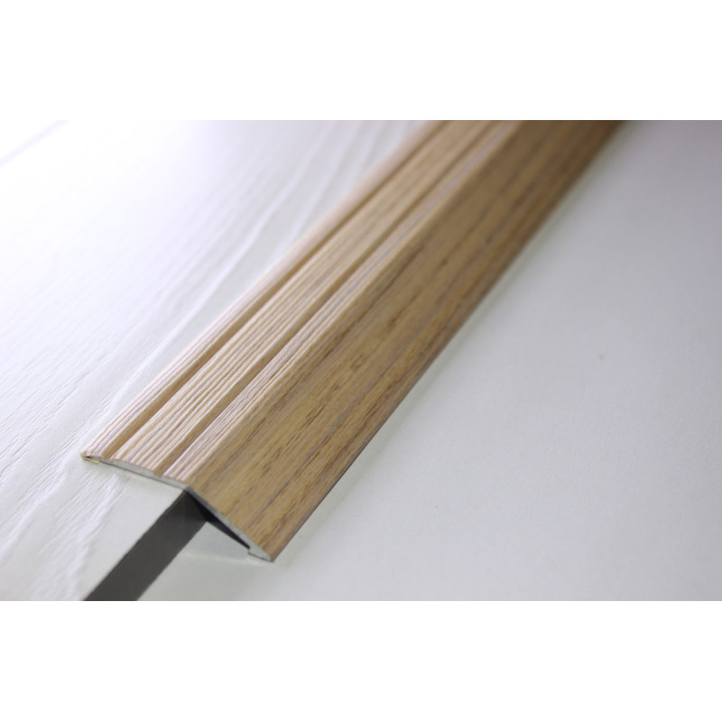 Алюмінієвий підлоговий поріг для перепаду в 12 мм, ширина 40 мм , Дуб Сірий ( АП-008)