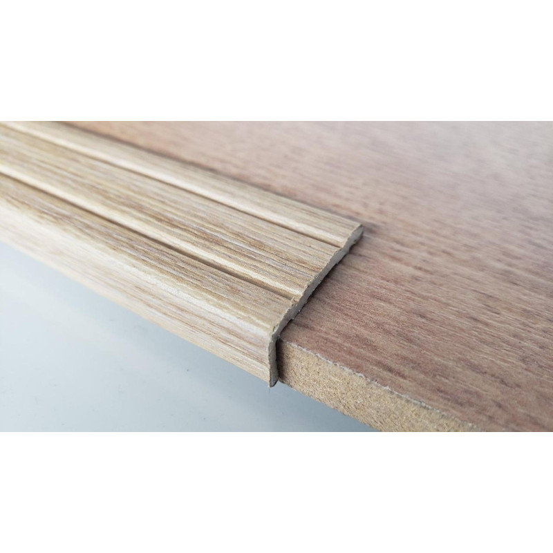 Кутовий алюмінієвий поріжок , Дуб сірий (ламінація) УЛ-120