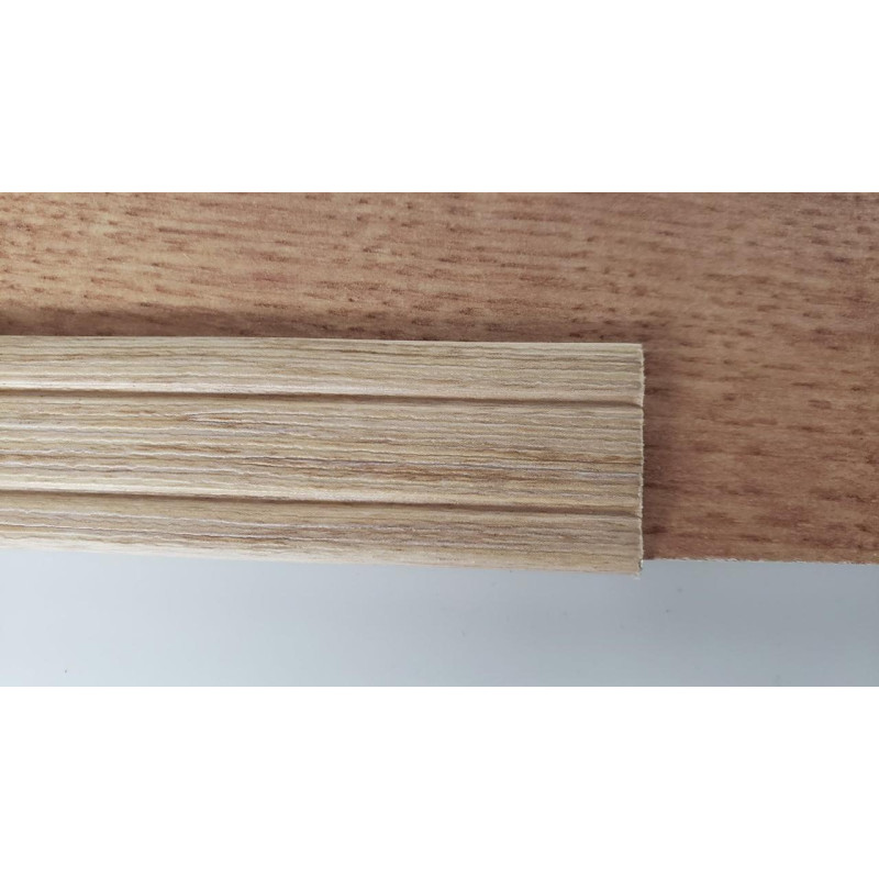 Кутовий алюмінієвий поріжок , Дуб сірий (ламінація) УЛ-120