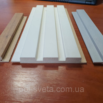 Стартова та фінішна планка МДФ ( Дуб, антрацит, венге, дуб сонома, пекан, титан гофті, білий, чорний)