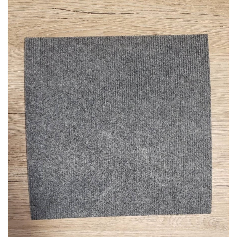 Самоклеюча плитка під ковролін 30х30 світло-сіра