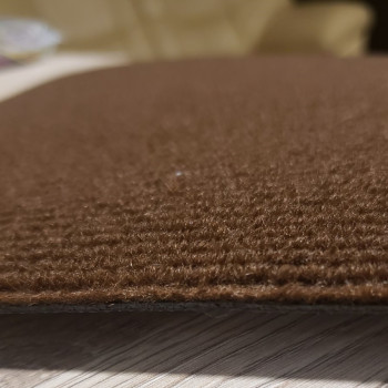 Самоклеюча плитка під ковролін 60х60 коричневий