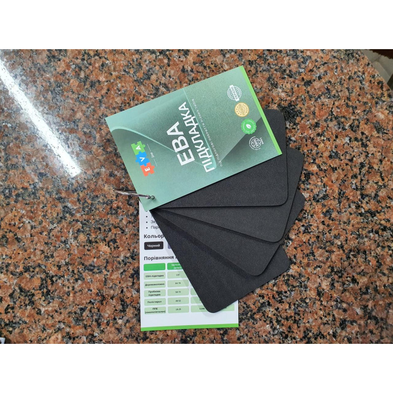 Підкладка під вініл і ламінат EvaLine 3 мм 1000Х600 мм Амортизуюча підкладка для підлогового покриття