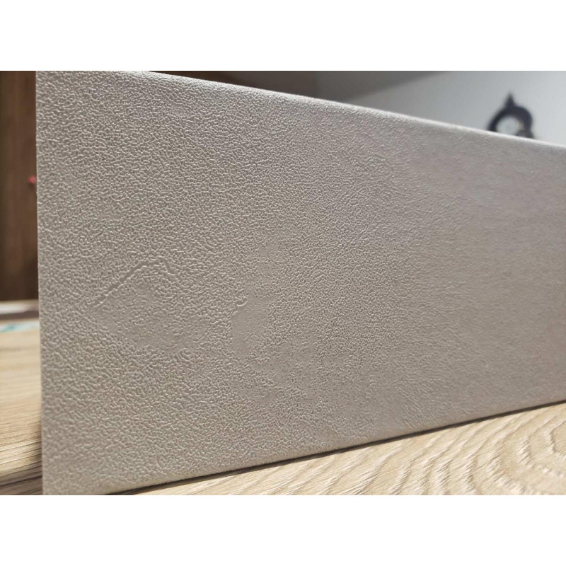 Плінтус Супер профіль Плінтус ПП 1280 Бетон світлий 2800х79х12.5 мм Широкий плінтус підлоговий Плоский плінтус