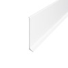 Плінтус алюмінієвий накладений 60 мм білий (RAL-9016) матовий 2.5 м