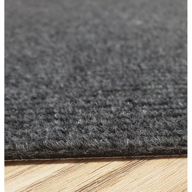 Самоклеюча плитка під ковролін 60х60 темно-сіра