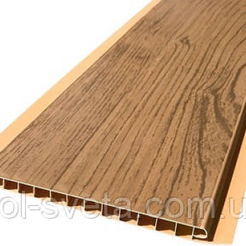Панель пластикова Decomax Дуб золотий 6000х100х7мм Вологостійка пластикова панель для ванної