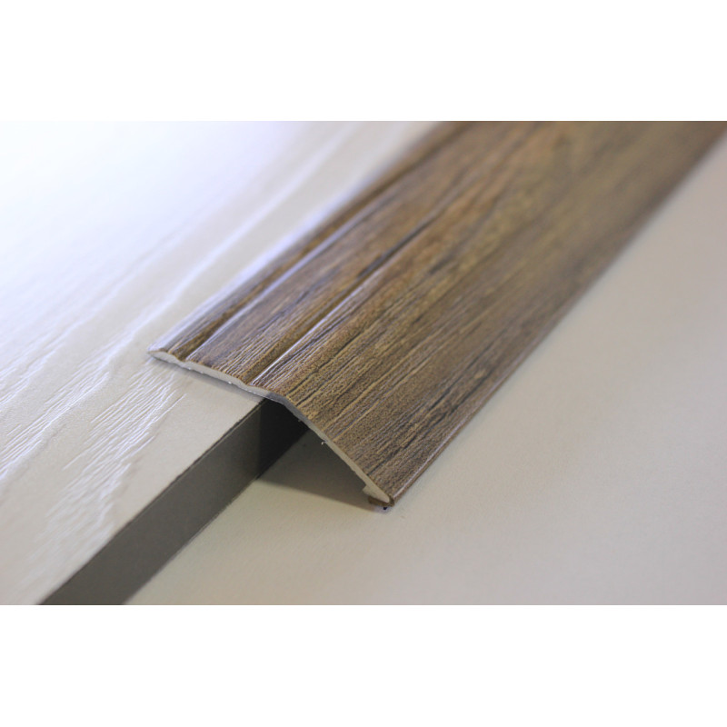 Алюмінієвий підлоговий поріг для перепаду в 12 мм, ширина 40 мм , Дуб Капучино ( АП-008)
