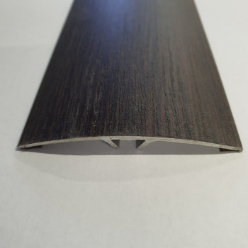 Алюмінієвий підлоговий поріг шириною 60 мм Венге