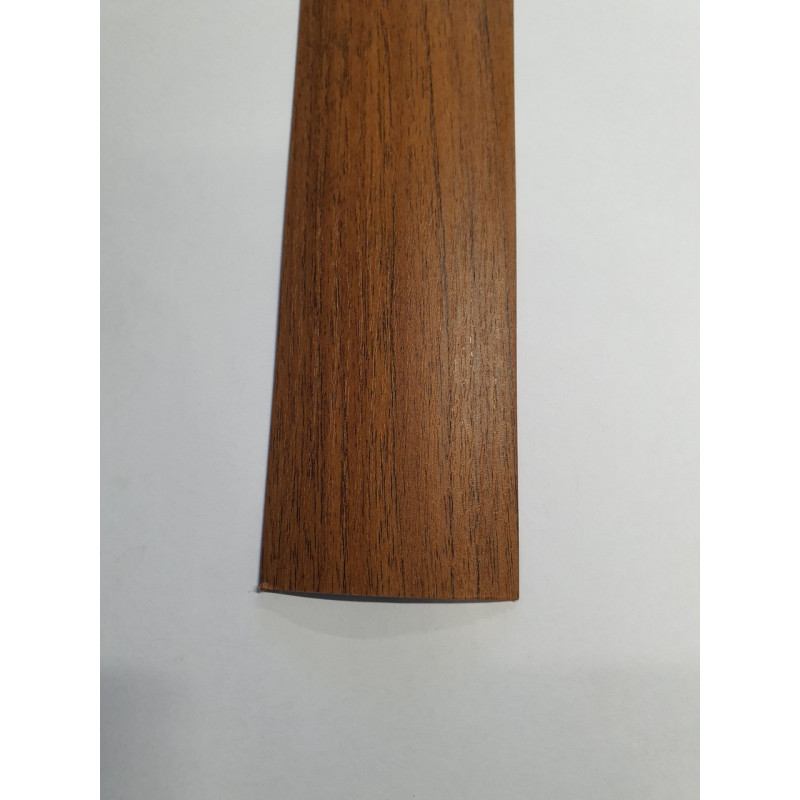 Напівкруглий підлоговий поріг шириною 60мм Горіх лісовий (АП-14)