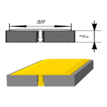 Профіль Т-подібної форми, ширина 18 мм довжина 2,7 м, Сафари(сонома)