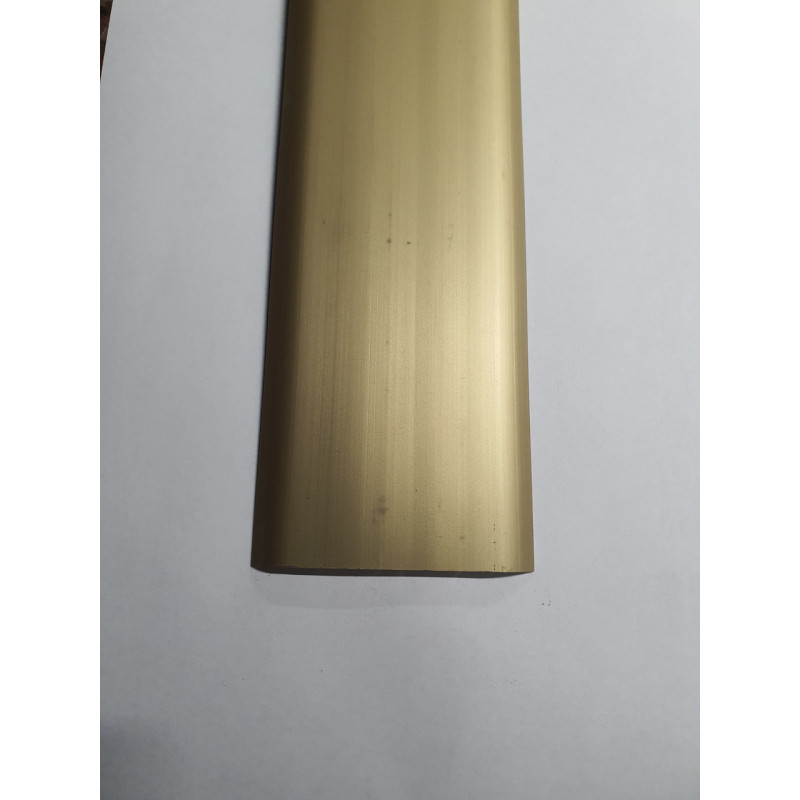 Алюмінієвий поріг ширина 80мм приховане кріплення Золото АП-017