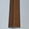 Кутовий алюмінієвий поріжок 20*20 мм довжина 2,70 Горіх лісовий Ул124